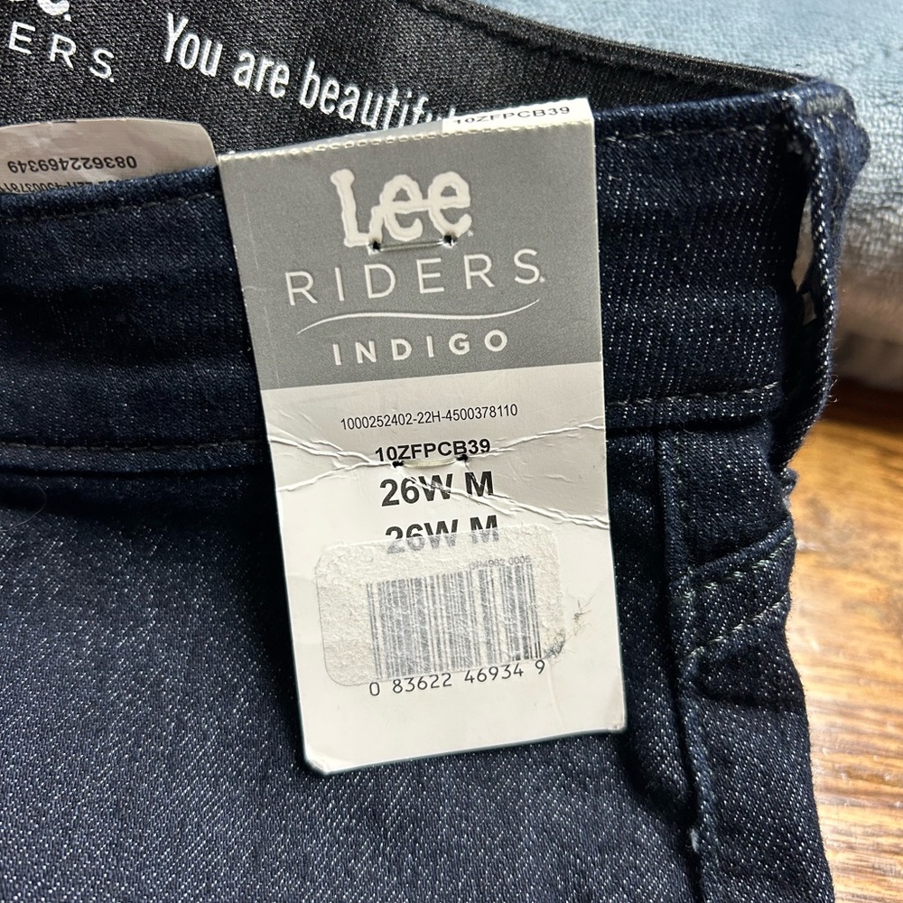 Lee riders women shorts black denim size 26 new